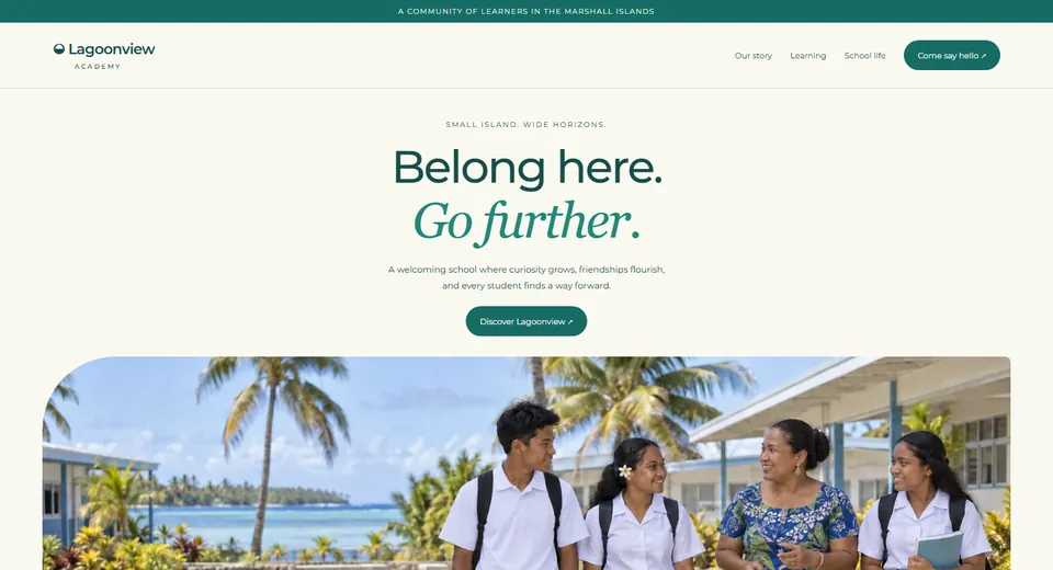 Lagoonview Academy website